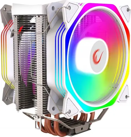 Rampage Octagon C60 biały / chłodzenie procesora / 2x 120mm / TDP 180W / 29 dB / 1800 obr./min / Intel + AMD