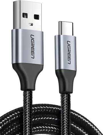 Ugreen USB-A (M) - USB-C (M) 1,5 m czarny / Kabel / Szybkie ładowanie