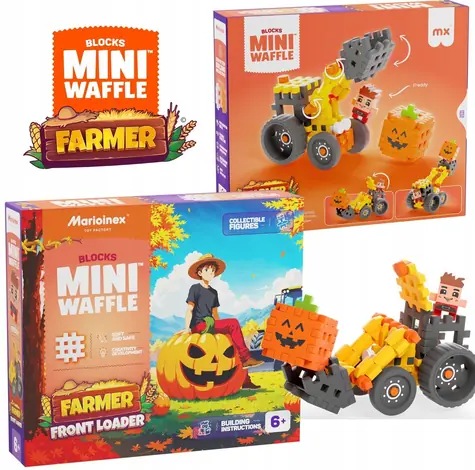 MARIOINEX Mini Waffle Farmer Excavator Building Kit / 50 elementów