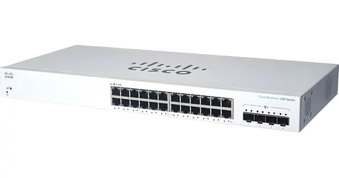Cisco CBS220-24T-4G- EU / Przełącznik / 24x RJ-45 1000 / 4X SFP / SMART