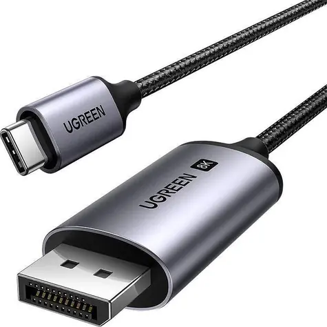 Ugreen 25157 czarny / Kabel USB-C (M) - DisplayPort (M) / 1 m