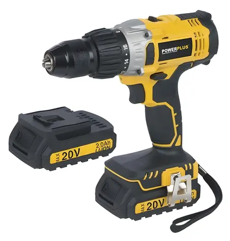 PowerPlus POWX00445 / Wiertarko-wkrętarka udarowa akumulatorowa / 20 V