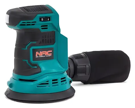 NAC OS-125-LI-20V / Szlifierka mimośrodowa akumulatorowa / 20 V / 125 mm / bez akumulatora