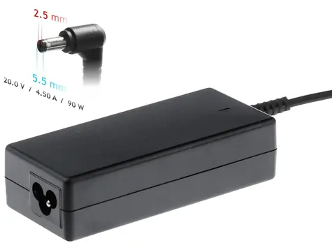 Akyga / Ładowarka do laptopa / 20V / 4.5A / 90W / 5.5x2.5 mm / do Lenovo