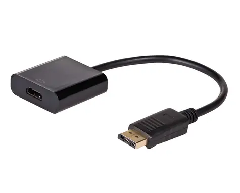 Akyga czarny / DisplayPort - adapter HDMI