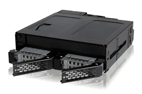 Icy Dock Tough Armor MB602SPO-B czarny / Płyta montażowa do 2 dysków twardych/SSD 2,5" + 1 napędu optycznego 5,25" / SATA/SAS