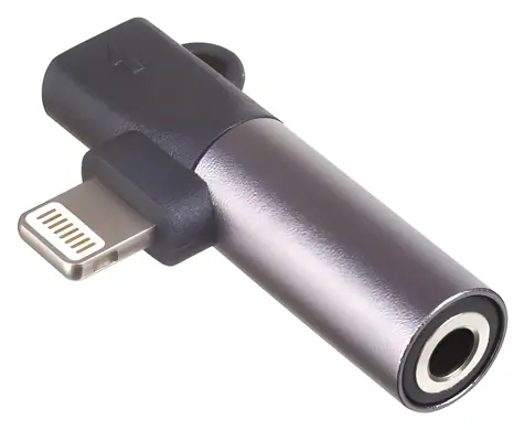Akyga Lightning do Jack 3.5mm czarny / Adapter audio / ABS