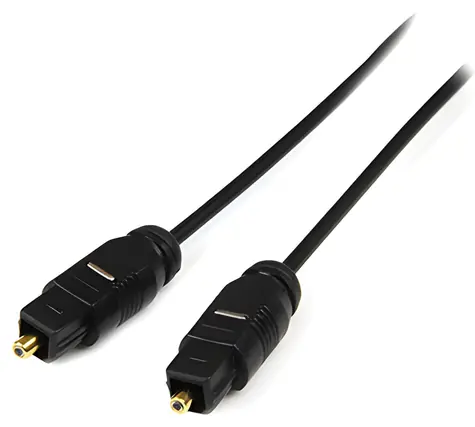 Neutralle Toslink wtyk - wtyk czarny / Kabel audio optyczny / SPDIF / 2m