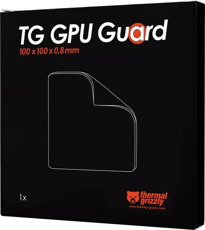 Thermal Grizzly TG GPU Guard czarny / Uszczelka piankowa GPU / 100 x 100 mm