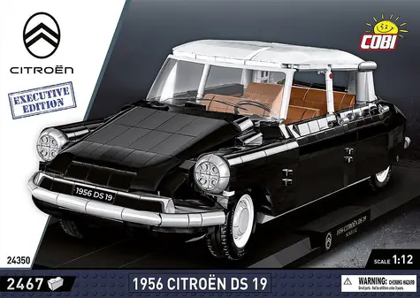 Cobi 24350 Citroën DS 19 Executive Edition Building Kit / 2474 elementy / 1:12 / od 10 lat