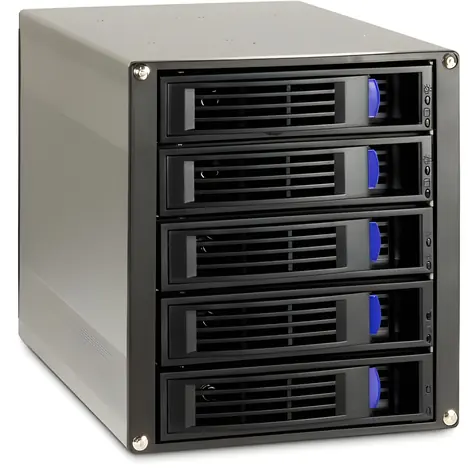Inter-tech ST-5255 / Obudowa dysku twardego / 5 dysków twardych 2,5"-3,5" / SATA 6 Gb/s / RAID / 3 dyski 5,25"