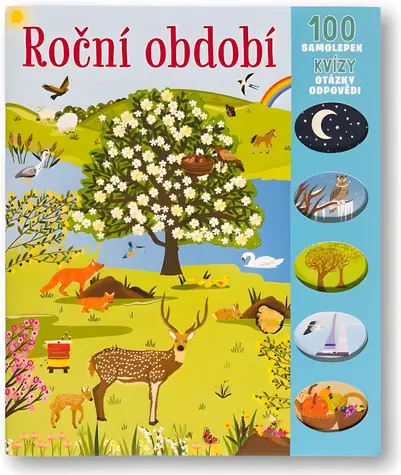 SVOJTKA & CO. Książka naklejek Pory roku / 100 naklejek