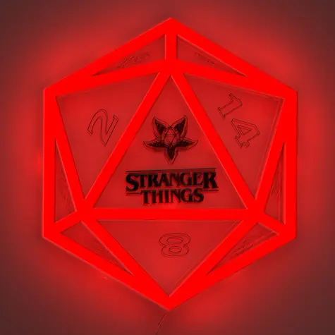 Paladone Stranger Things D20 Neon Light / Kinkiet / USB / LED