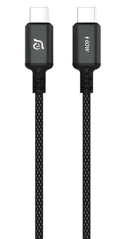 Adam Elements CASA S120 czarny / Kabel / USB-C - USB-C / 60 W / 1,2 m