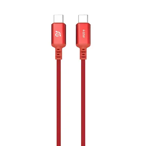 Adam Elements CASA S120 czerwony / Kabel / USB-C - USB-C / 60 W / 1,2 m