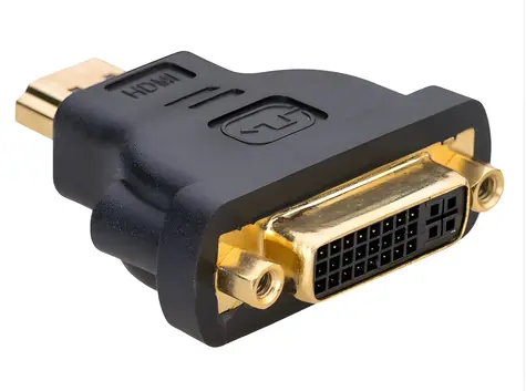 Akyga czarny / Adapter / DVI (F) - HDMI (M) / Duplex