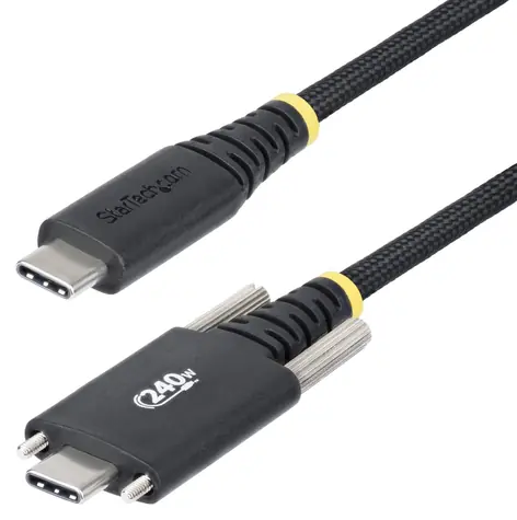 StarTech S2CEPR2M-USBSL / Kabel ładujący USB-C - USB-C / 240 W / 2 m / czarny