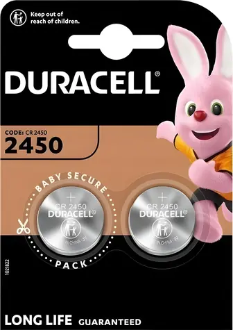 Bateria litowa guzikowa Duracell CR2450 / 3 V / 620 mAh / 2 szt.