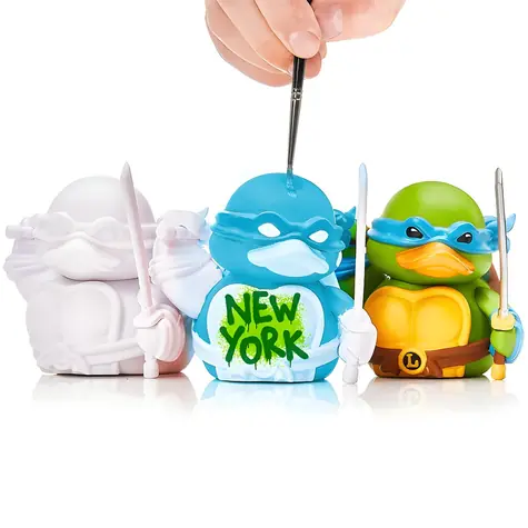 NUMSKULL TUBBZ kaczka DIY TMNT Leonardo / Figurka kolekcjonerska / Kolorowanka
