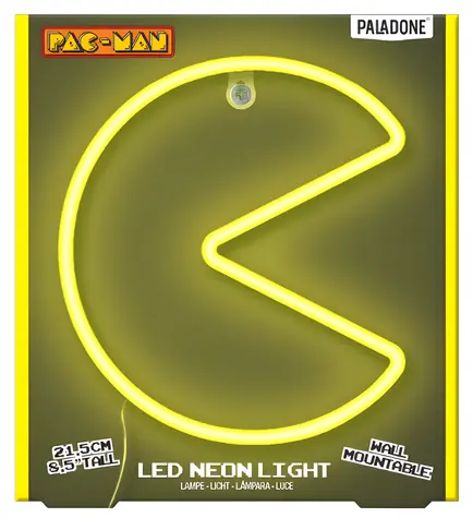 PALADONE Pac-Man Neon Light / Kinkiet / USB-C