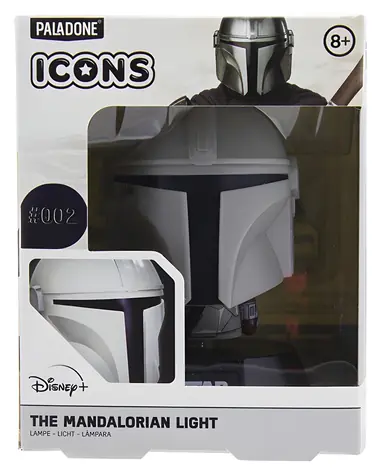 Lampa stołowa Paladone Icon Light Mandalorian / 10 cm / 2 baterie AA