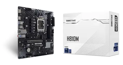 Biostar H810MTE 2.0 / Płyta główna / LGA1851 / 2x DDR5 / PCIe x16 / GLAN / mATX