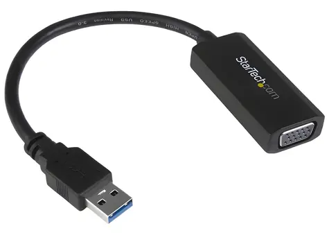 Adapter StarTech USB 3.0 do VGA czarny / Adapter / Fresco FL2000DX / maks. 1920 x 1200 px / 16/32 bity