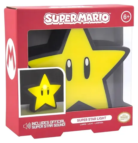 Paladone Light Super Mario Star / Lampa stołowa / Efekt dźwiękowy