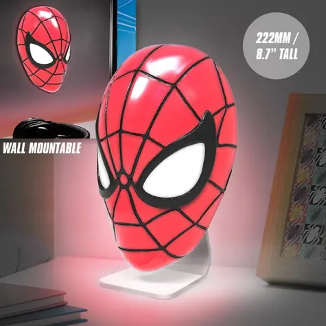 Lampa stołowa Paladone Spiderman Mask Light MARVEL / 3x AAA / USB