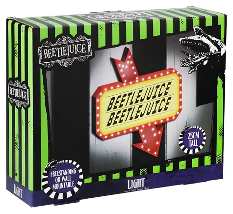 Paladone Beetlejuice LED Neon Light / Kinkiet / USB-C / 3x AAA