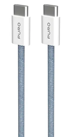 Puro Fabrik FABK4 blue lagoon / Cable USB-C (M) - USB-C (M) / 1.5 m / 60 W