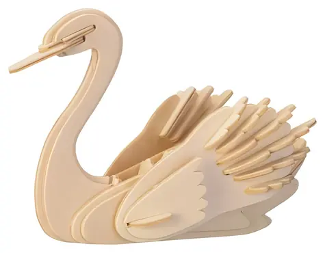 Woodcraft Drewniana układanka 3D Łabędź / od 6 lat