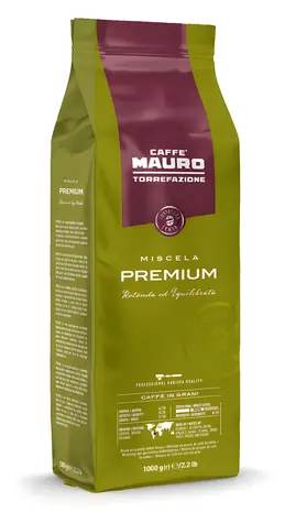 Mauro Caffé Premium 1 kg / Kawa ziarnista / 50% Arabika i 50% Robusta