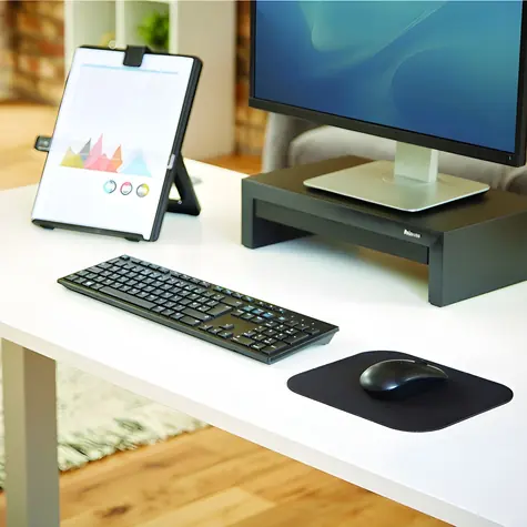 Fellowes Basic black / Podkładka pod mysz / 230x190 mm / Poliester