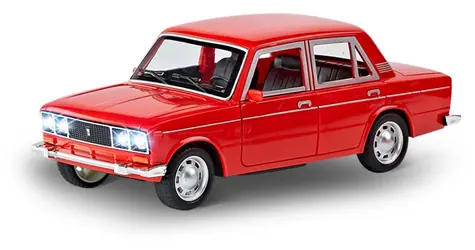 Rappa Wagon osobowy czerwony / Dźwięk i światło / Koło zamachowe / Otwierane drzwi i maska