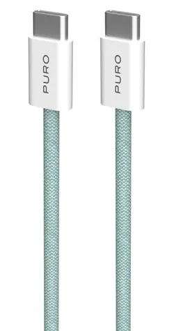 Puro Fabrik FABK4 island mist / Cable USB-C (M) - USB-C (M) / 1.5 m / 60 W