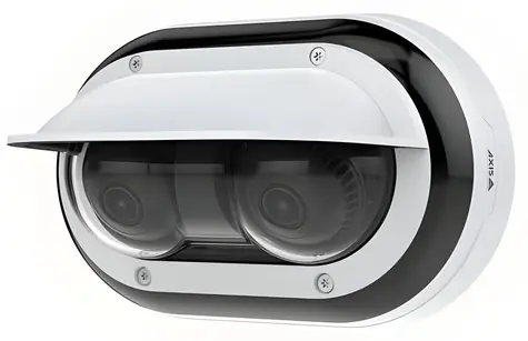 AXIS P4708-PLVE / Zewnętrzna kamera IP panoramiczna / kopułkowa / 2x 8 Mpx / Antywandalowa / Dzień i noc