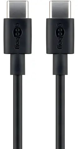 Goobay 66316 czarny / Kabel do ładowania i synchronizacji / USB-C / 0,5 m