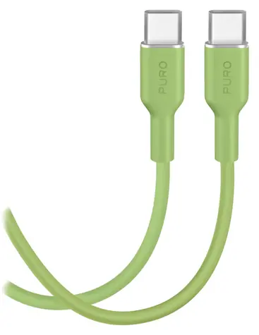 Puro Salted Lime / Kabel do transmisji danych / USB-C - USB-C / 25 W / 1,5 m