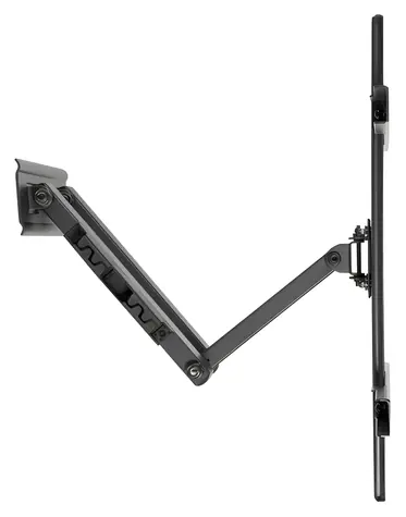 Brateck LPA36-443 czarny / Rozsuwany uchwyt ścienny do telewizorów 32-75" / regulowany / nośność 50 kg / VESA 400x400
