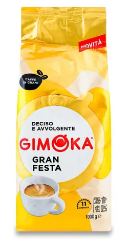 Gimoka Gran Festa 1 kg / Kawa ziarnista / 70% Arabika i 30% Robusta