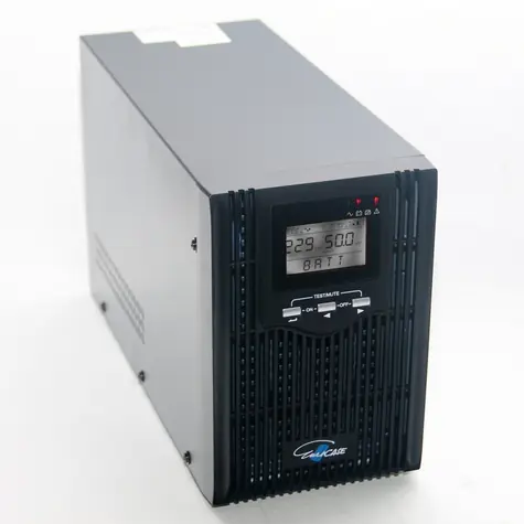 Eurocase EA610 / Zasilacz awaryjny UPS / 1000VA / Czysta fala sinusoidalna / 800W / Wyświetlacz LCD