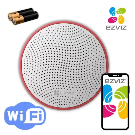 Ezviz CS-T9C biały / Syrena / ZigBee / 105 dB / zasięg 200 m / IP54