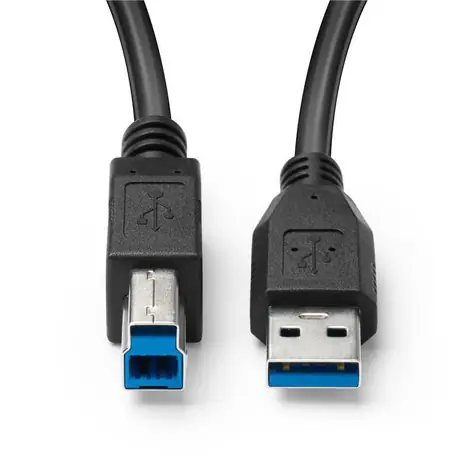 MicroConnect USB-A - USB-B 5m czarny / Kabel / USB 3.0 / 5000 Mbit/s