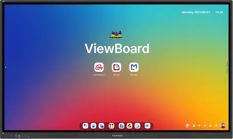 65" ViewSonic IFP6534 czarny / Interaktywny wyświetlacz / 4K UHD / Dotykowy / Android 14 EDLA / 3x HDMI