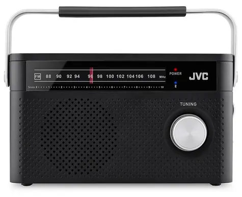 JVC RA-E315B czarny / Radio przenośne / FM / Bluetooth / 5W