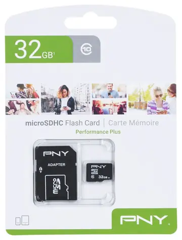 PNY Performance PLUS microSDHC 32 GB / Karta pamięci / Klasa 10