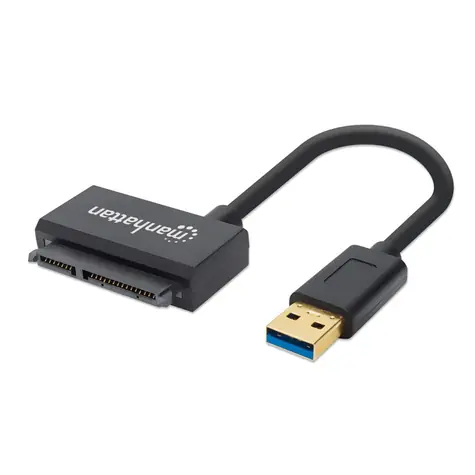 Adapter Manhattan USB 3.0 do SATA czarny / Adapter / 5 Gb/s / do dysków 2,5" / 0,42 m