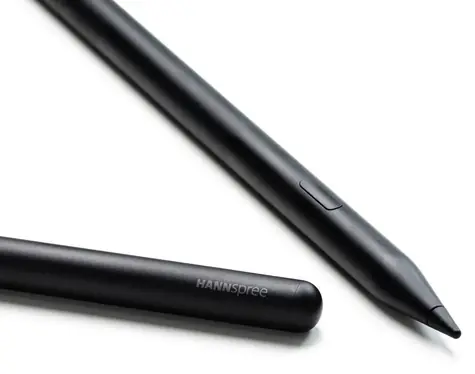 Hannspree Active Stylus Pen USI 2.0 czarny / Rysik / Wbudowana bateria / 80 mAh / Żywotność baterii 18 miesięcy
