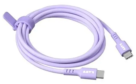 LAUT LINK USB-C - USB-C fioletowy / Kabel / 1,5 m / 60 W / ładowanie i transmisja danych